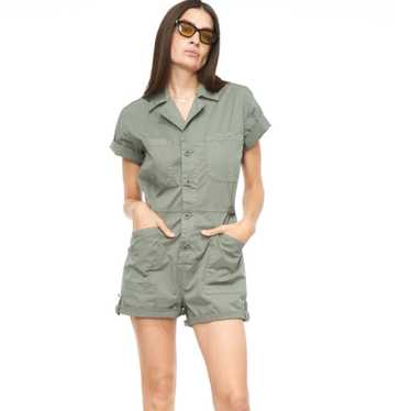 Pistola Parker Short Sleeve Romper in Colonel Lar… - image 1