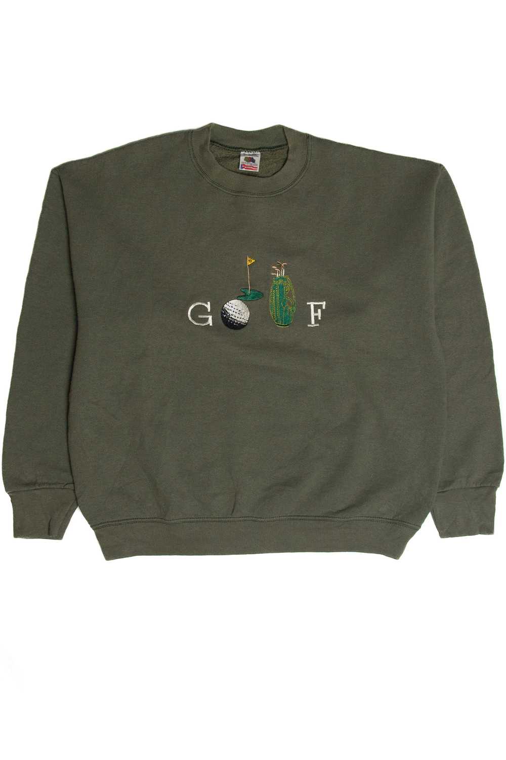 Vintage Golf Embroidered Sweatshirt - image 1