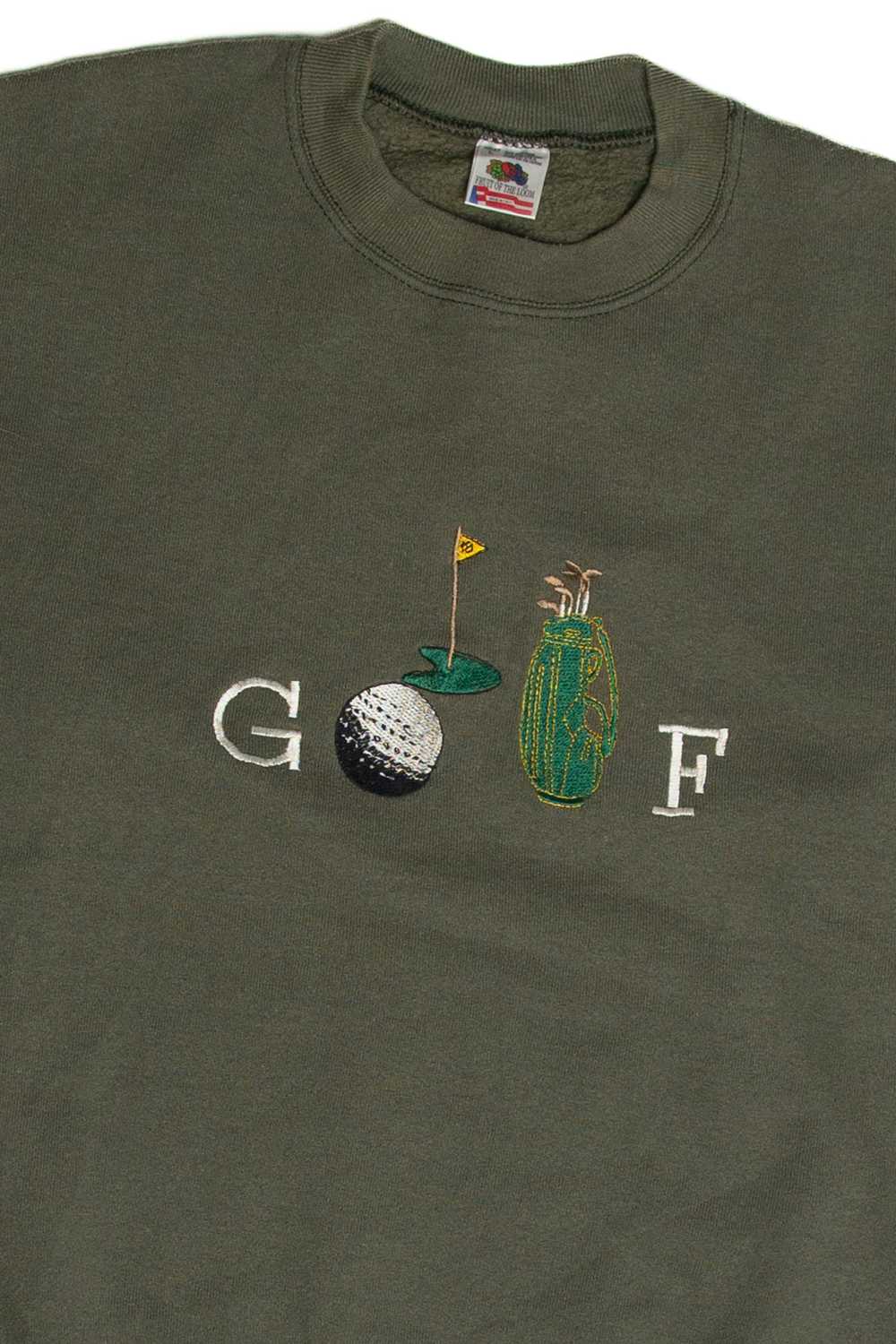 Vintage Golf Embroidered Sweatshirt - image 2