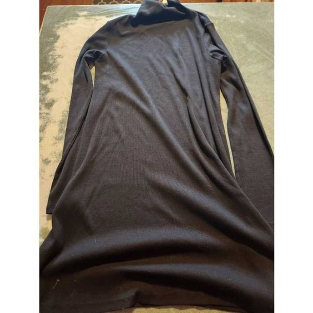 Prairie Underground black ribbed turtleneck dress… - image 2