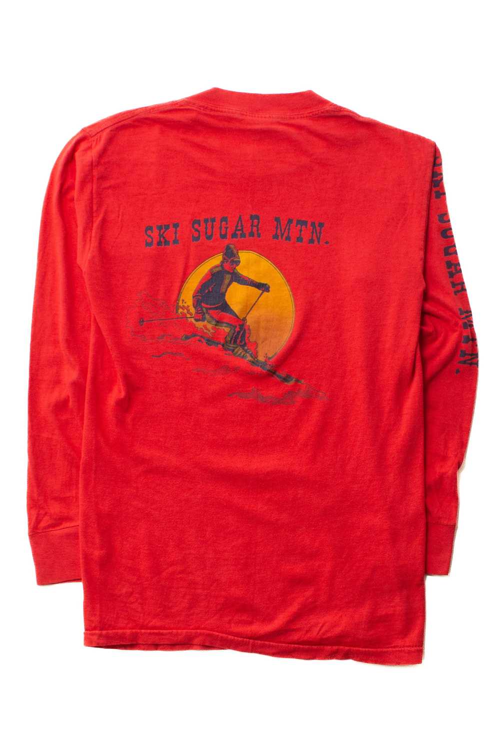 Vintage Ski Sugar Mountain Long Sleeve T-Shirt (1… - image 2