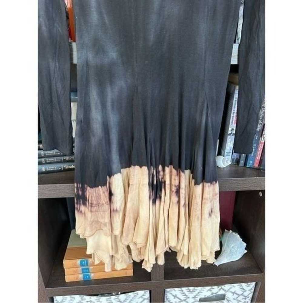 All Saints Dissolve Dress Black Dip Dyed Handkerc… - image 7