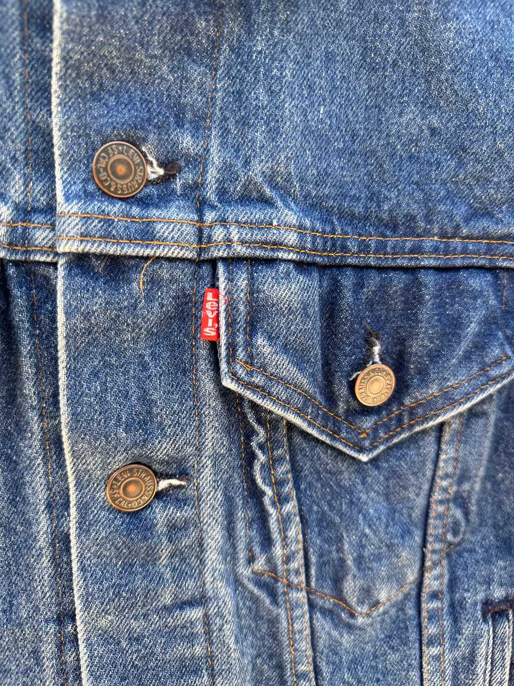 1970's Levi's Trucker Jacket Type II 70506-0216 w… - image 4