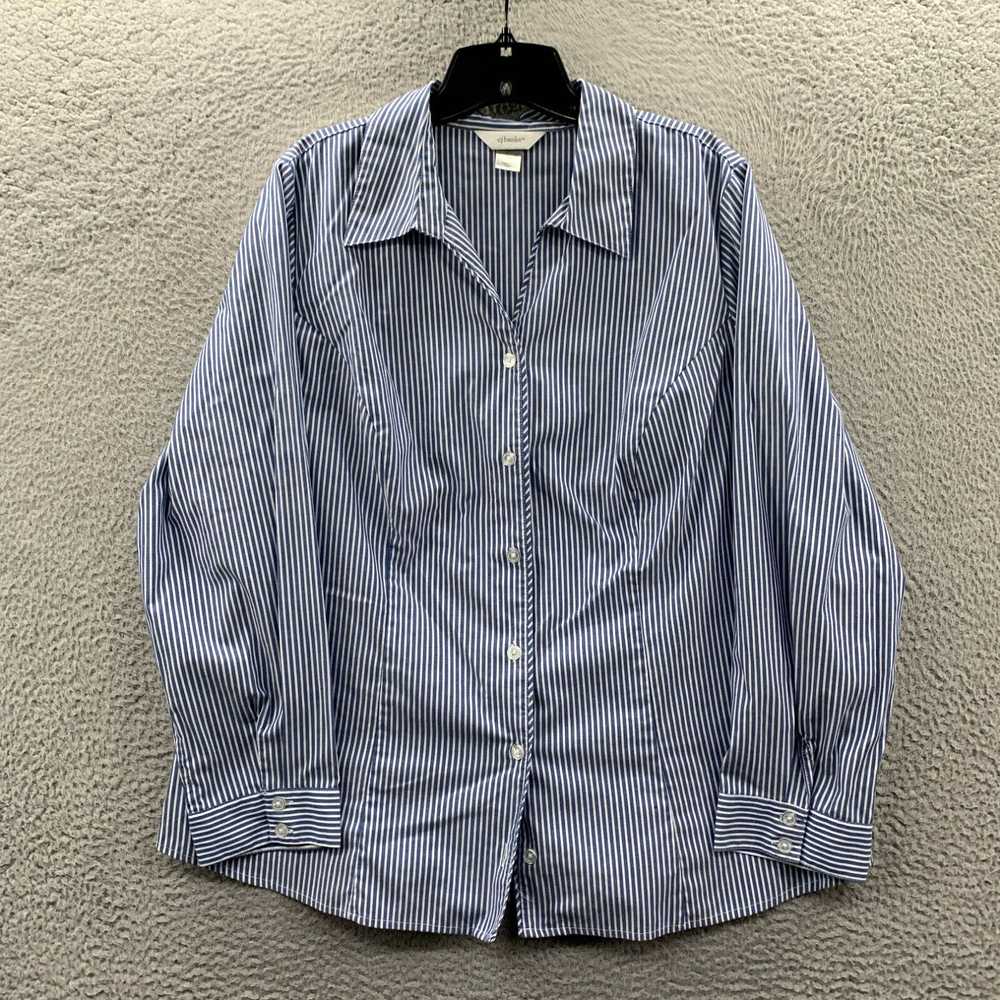 Vintage CJ Banks Shirt Womens 1X Button Up Blouse… - image 1
