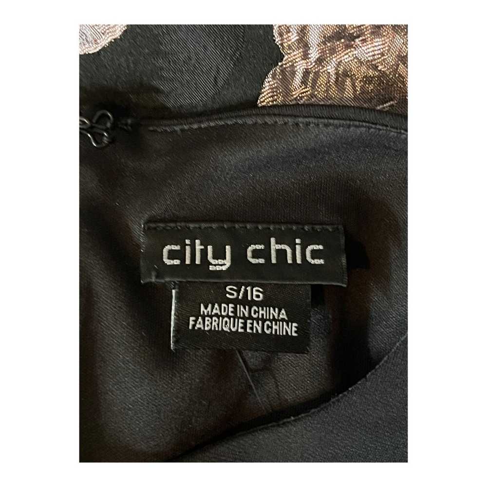 City Chic Dress Beatrice sleeveless pink black S/… - image 5
