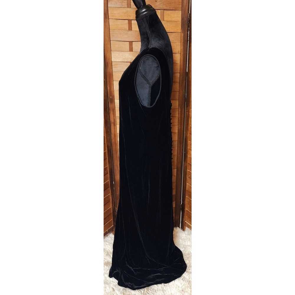 Donna Morgan Size 16 Silk Velvet Sleeveless Black… - image 5