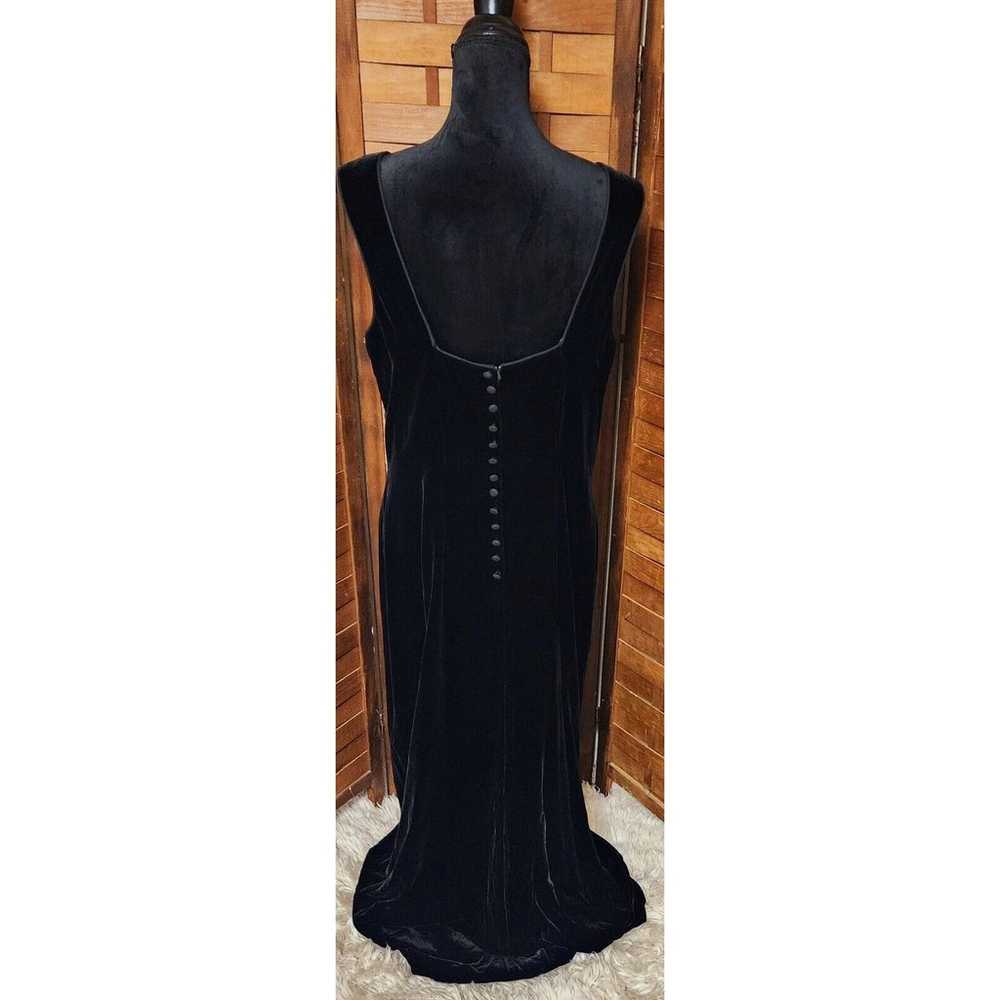 Donna Morgan Size 16 Silk Velvet Sleeveless Black… - image 6