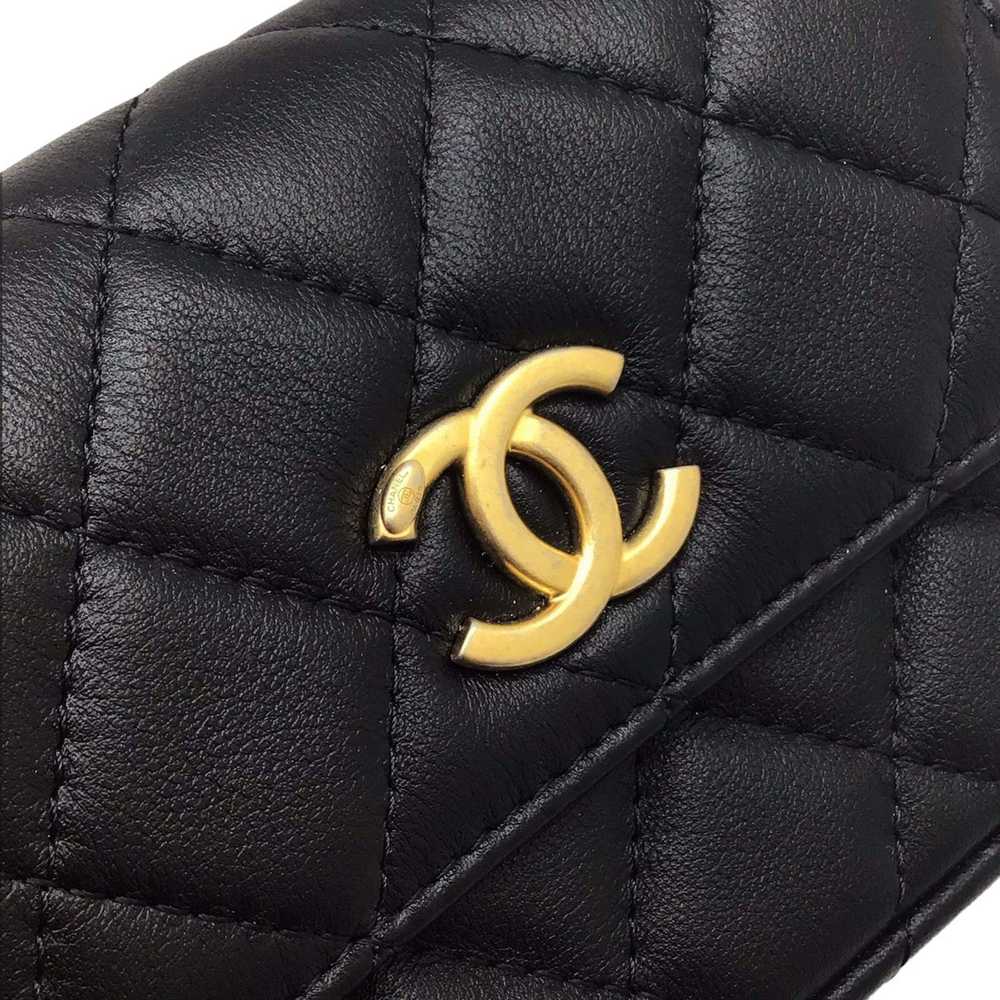 Chanel Chanel Matelasse Pearl Shoulder Wallet Cha… - image 6