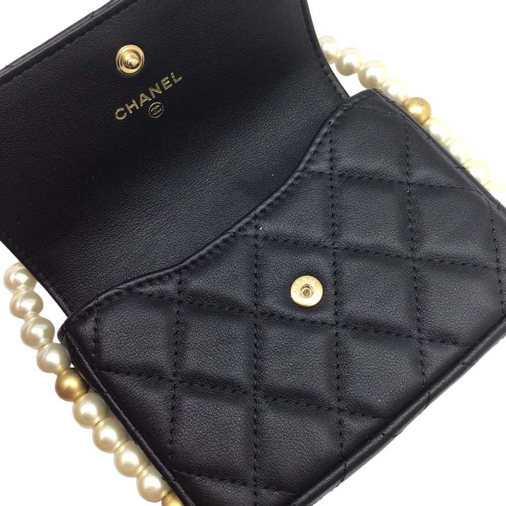 Chanel Chanel Matelasse Pearl Shoulder Wallet Cha… - image 7