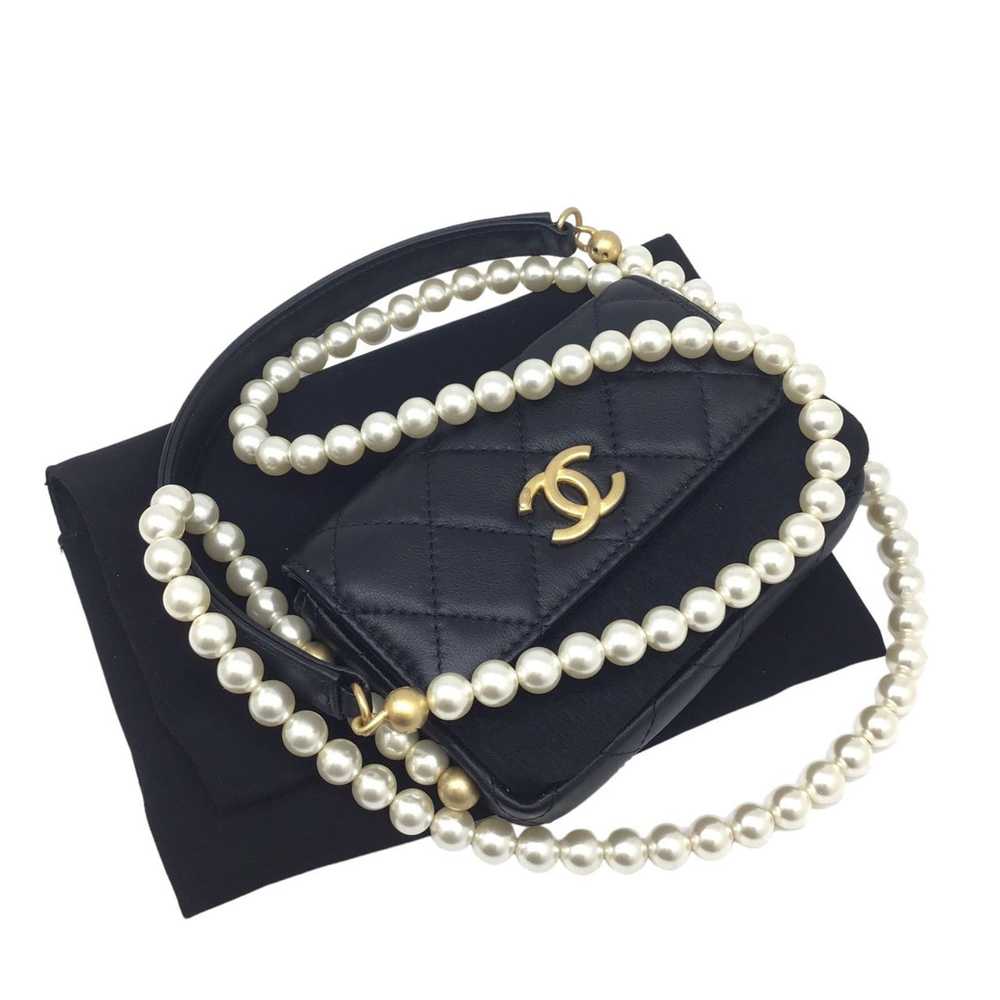 Chanel Chanel Matelasse Pearl Shoulder Wallet Cha… - image 9