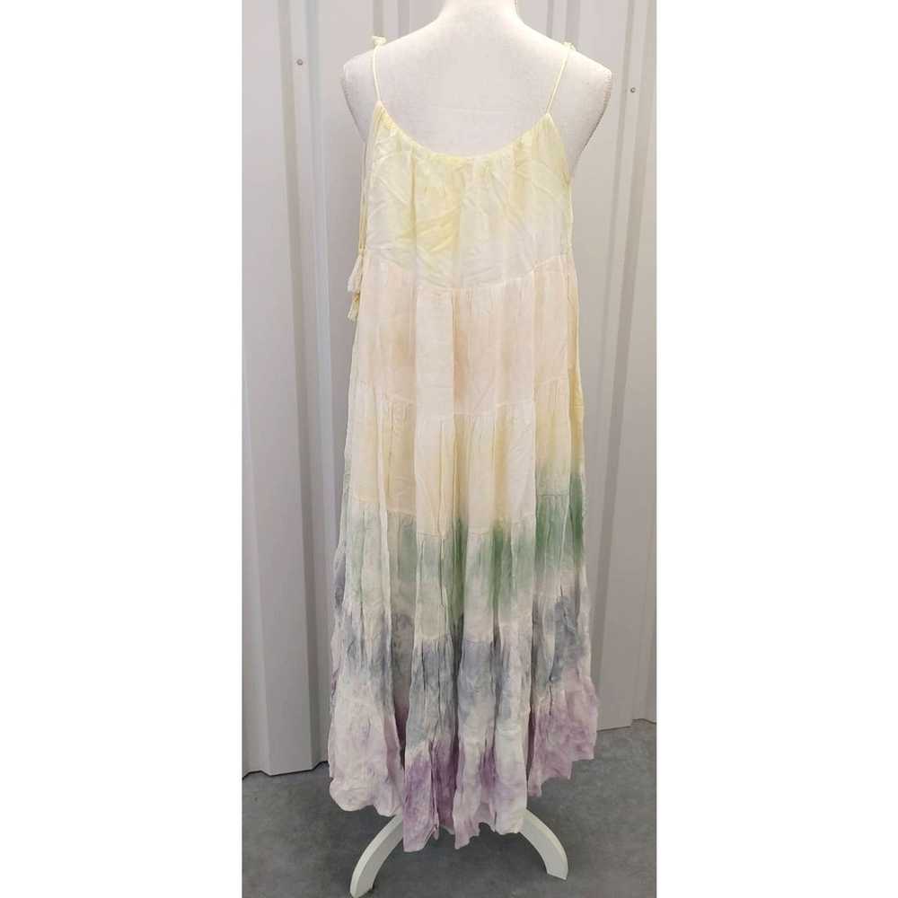 STORIA Maxi Dress Rainbow Tie Dye Spaghetti Strap… - image 6