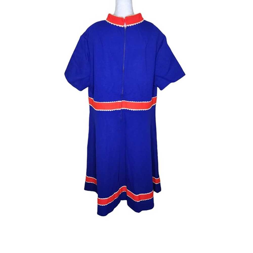 Vintage 60s Mod ALine Preppy Dress Womens Plus Si… - image 4