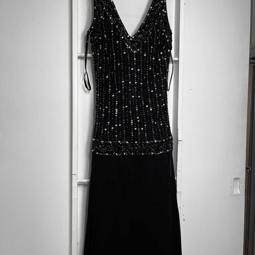 Sue Wong Nocturne 100% Silk Vintage Beaded Gatsby… - image 1