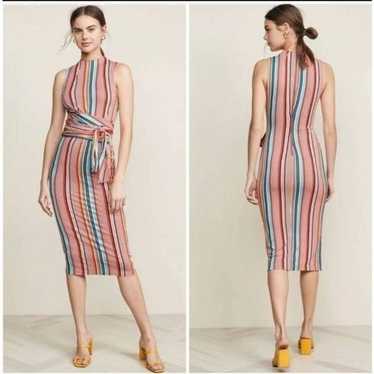 Alice + Olivia Delora Dress Sport Stripe Multi 2 - image 1