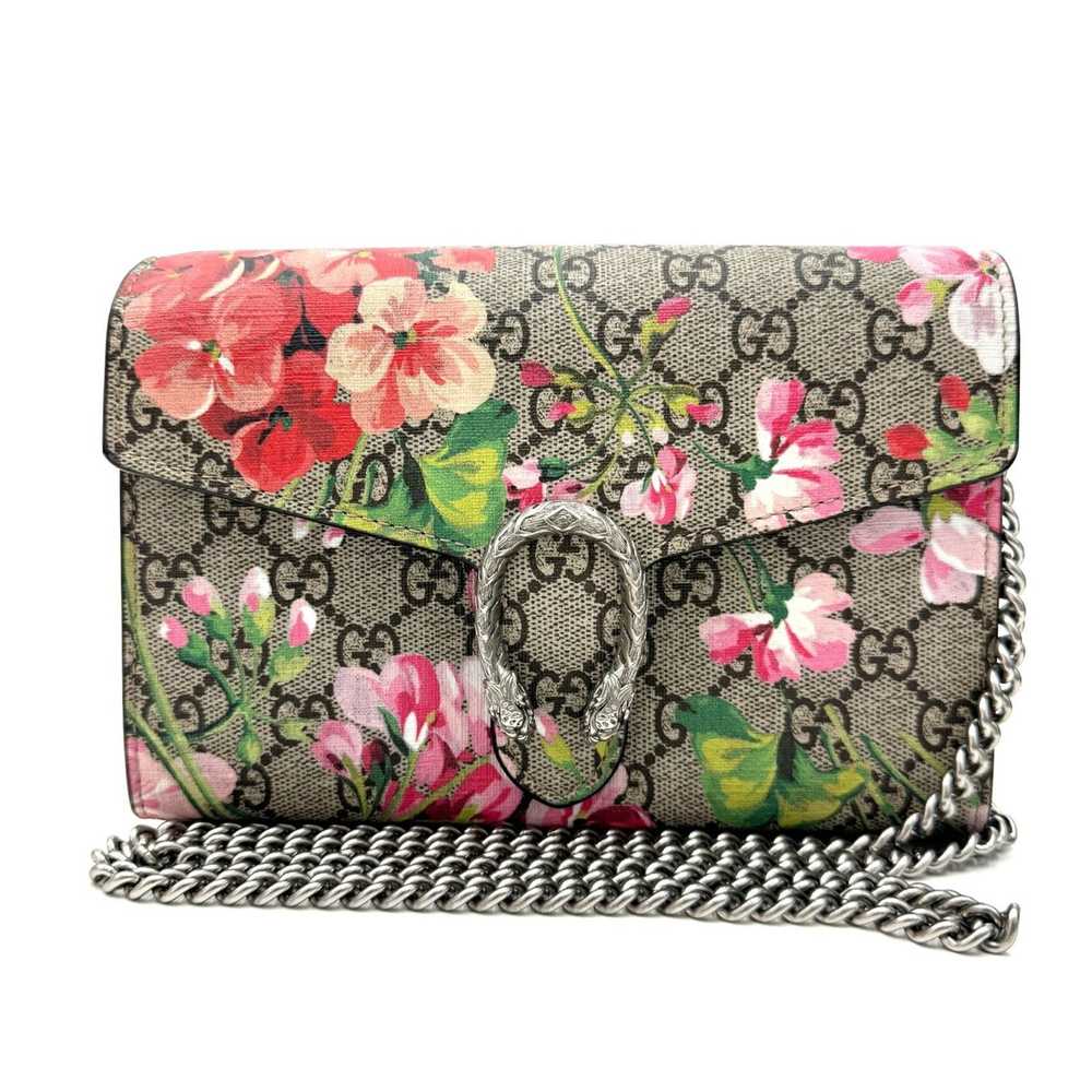 Gucci GUCCI Dionysus Chain Shoulder Wallet Blooms… - image 1