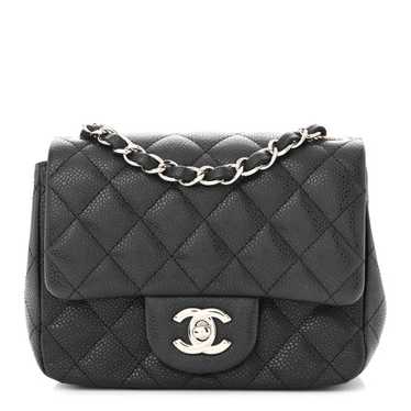 CHANEL Caviar Quilted Mini Square Flap Black