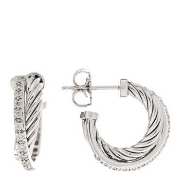 DAVID YURMAN Sterling Silver Diamond Extra Small … - image 1