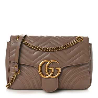 GUCCI Calfskin Matelasse Medium GG Marmont Should… - image 1