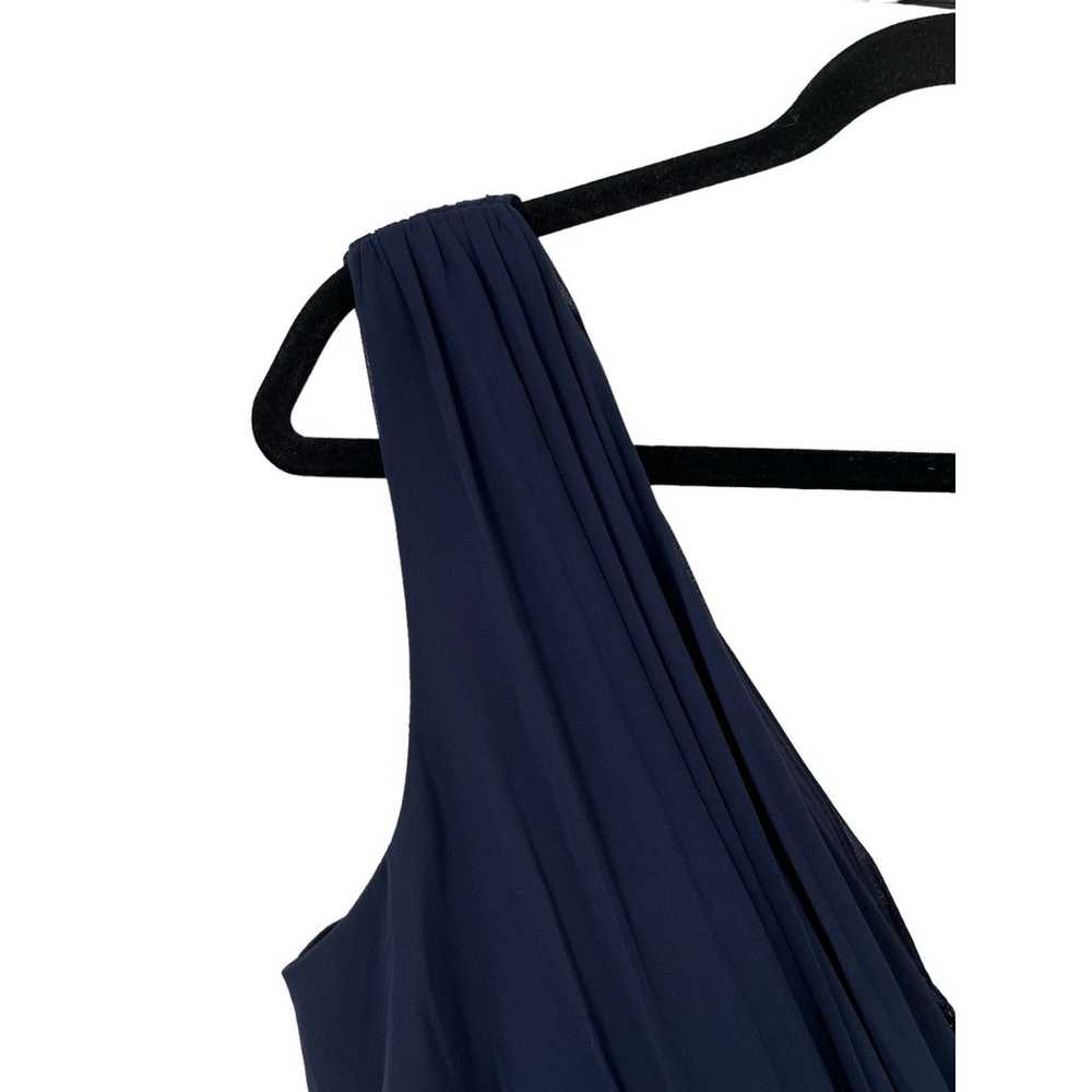 Eliza J Dress Embellished high low chiffon blue s… - image 2