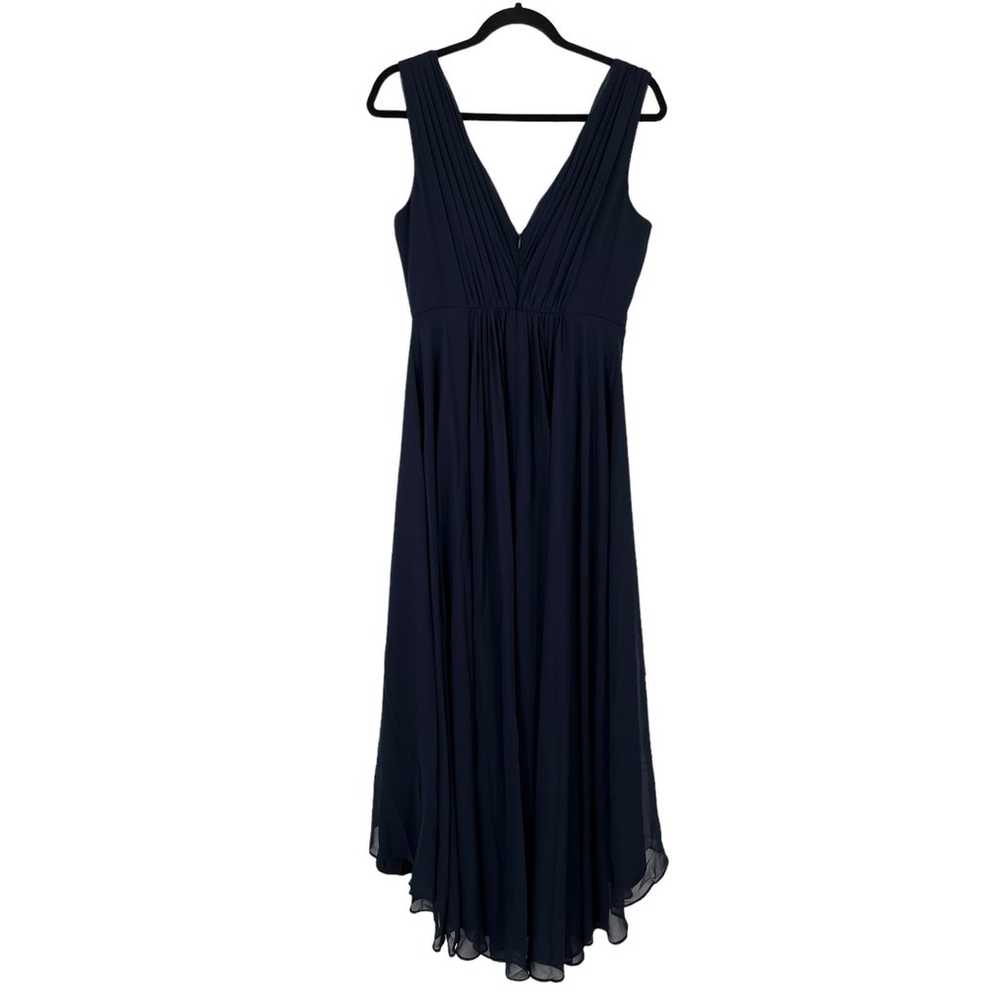 Eliza J Dress Embellished high low chiffon blue s… - image 3