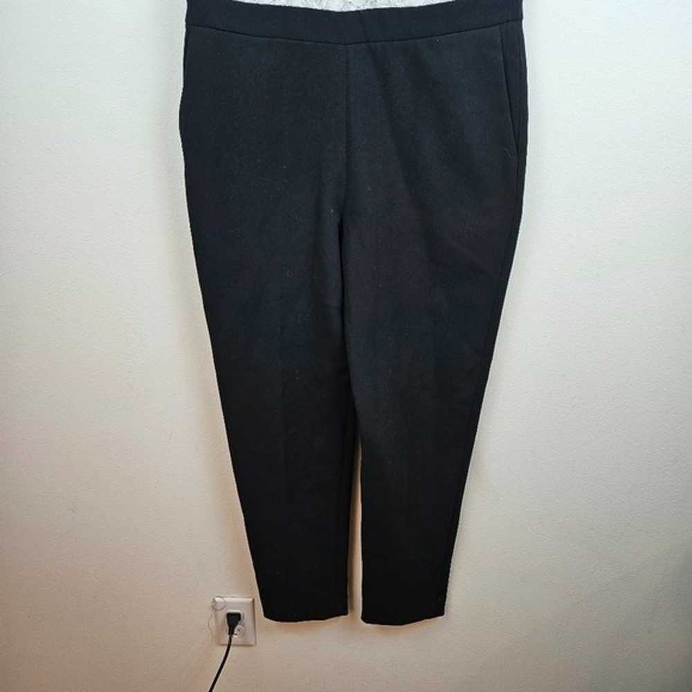Sandro Pessy Lace Jumpsuit size 3 US 8 Black Whit… - image 4