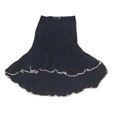 Just Cavalli Silk mid-length skirt