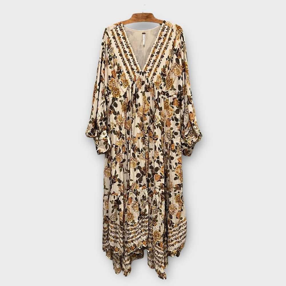 NEW Free People ROBE MAXI ROWS OF ROSES Size Large - image 2