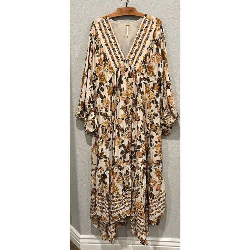 NEW Free People ROBE MAXI ROWS OF ROSES Size Large - image 9