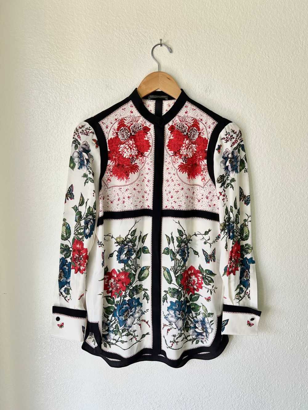 Alexander McQueen Silk Floral Blouse (S) | Used,… - image 1