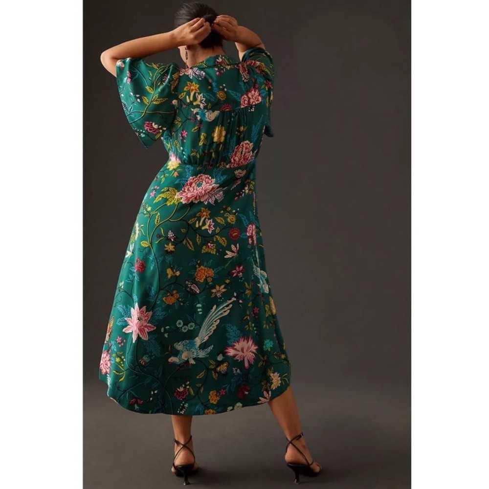 ANTHROPOLOGIE Maeve Buttonfront Shirt Dress Flora… - image 2