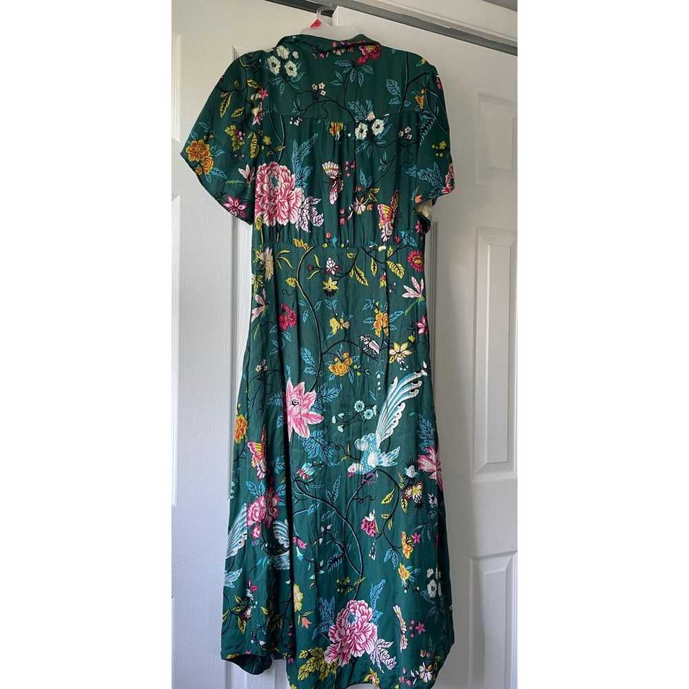 ANTHROPOLOGIE Maeve Buttonfront Shirt Dress Flora… - image 8