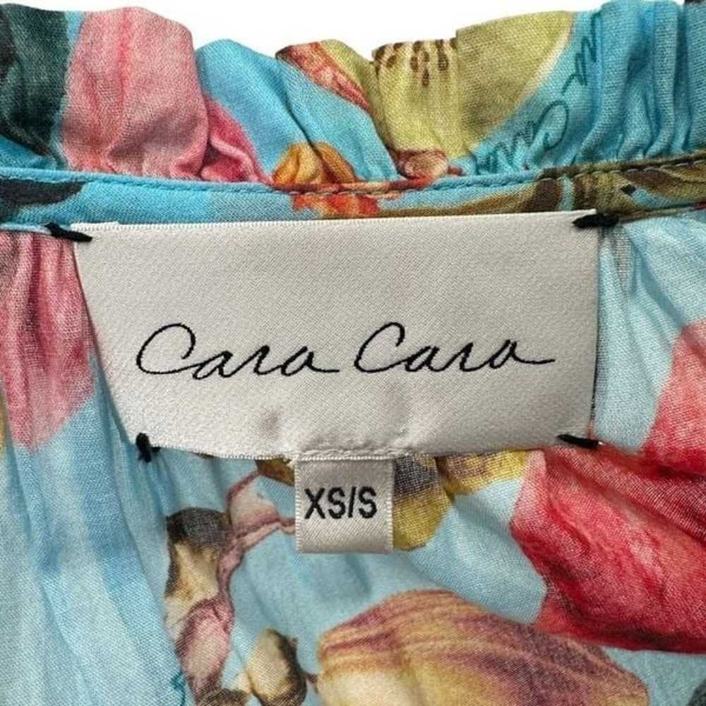 Cara Cara Gibson Fruit Print Cotton Blue Voile Ba… - image 7