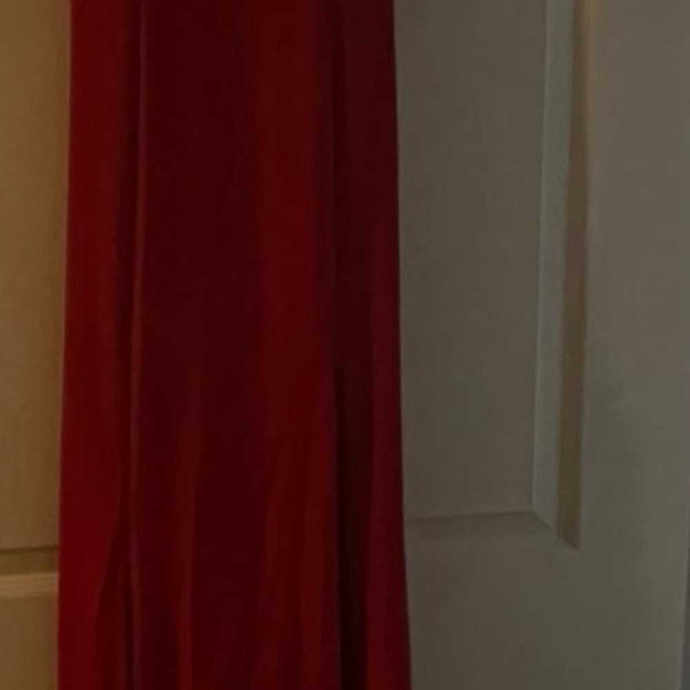 Red formal dress - image 1