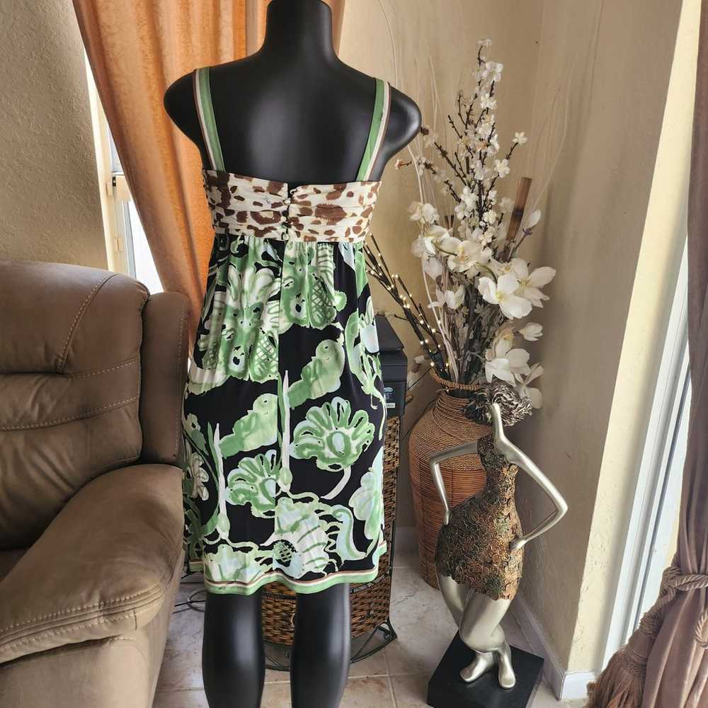 Emilio Pucci Silk Print Dress size 10 - image 3