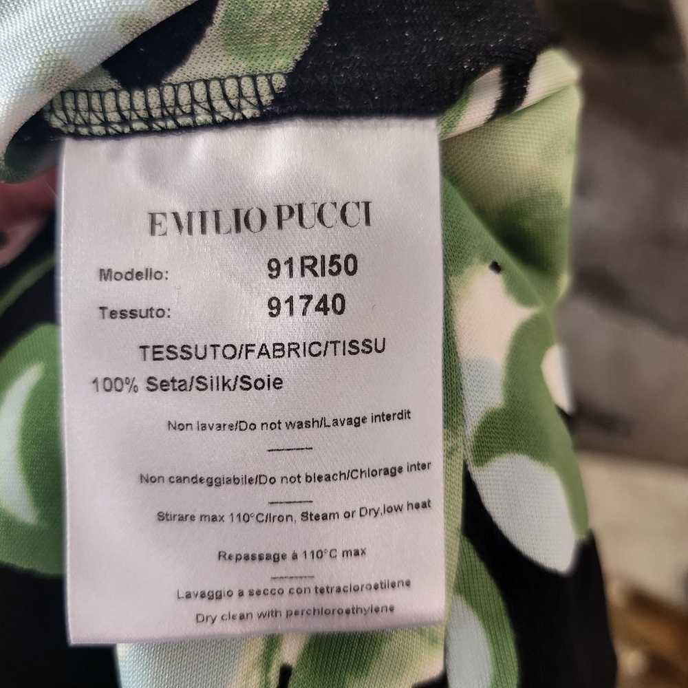 Emilio Pucci Silk Print Dress size 10 - image 7
