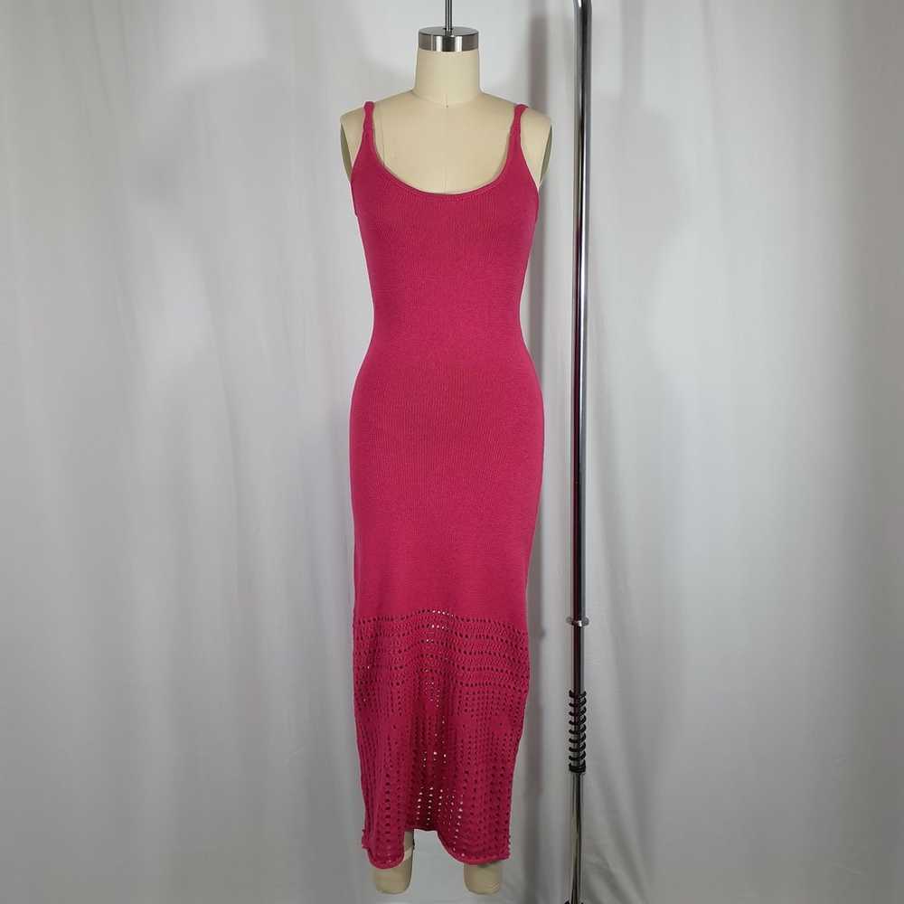 Reformation Arya Open Knit Sweater Dress Size S - image 2