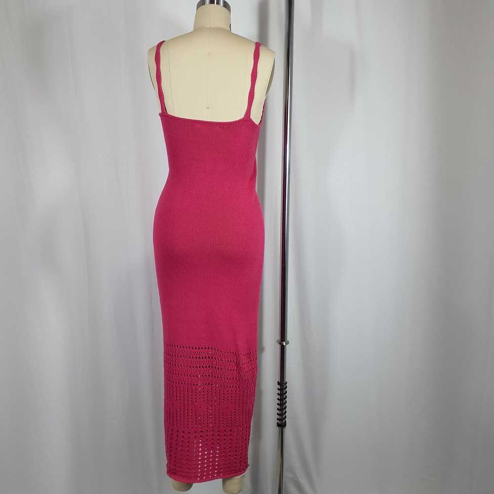 Reformation Arya Open Knit Sweater Dress Size S - image 3