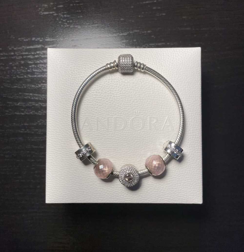 pandora Pandora Pink & Sterling Silver Bracelet - image 1