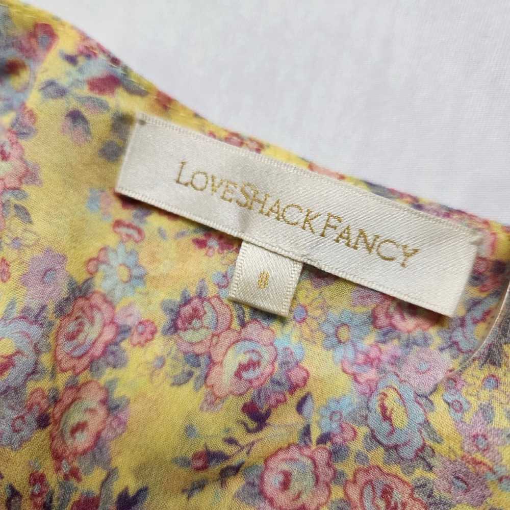 LOVESHACKFANCY Yellow Floral-Print Coralie Dress … - image 2