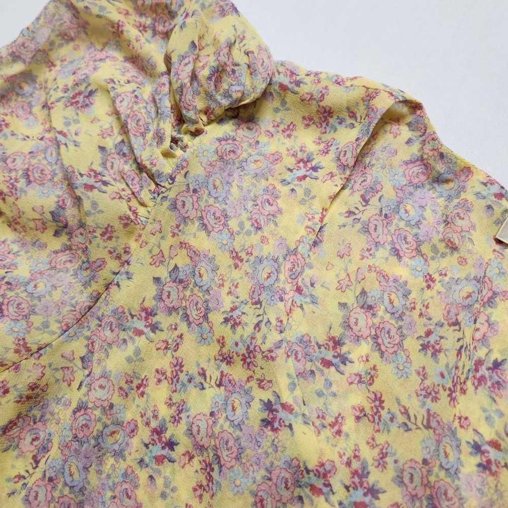 LOVESHACKFANCY Yellow Floral-Print Coralie Dress … - image 3