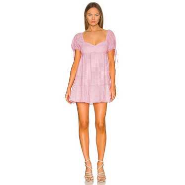 Amanda Uprichard Sicily Dress in Piquette Pink La… - image 1