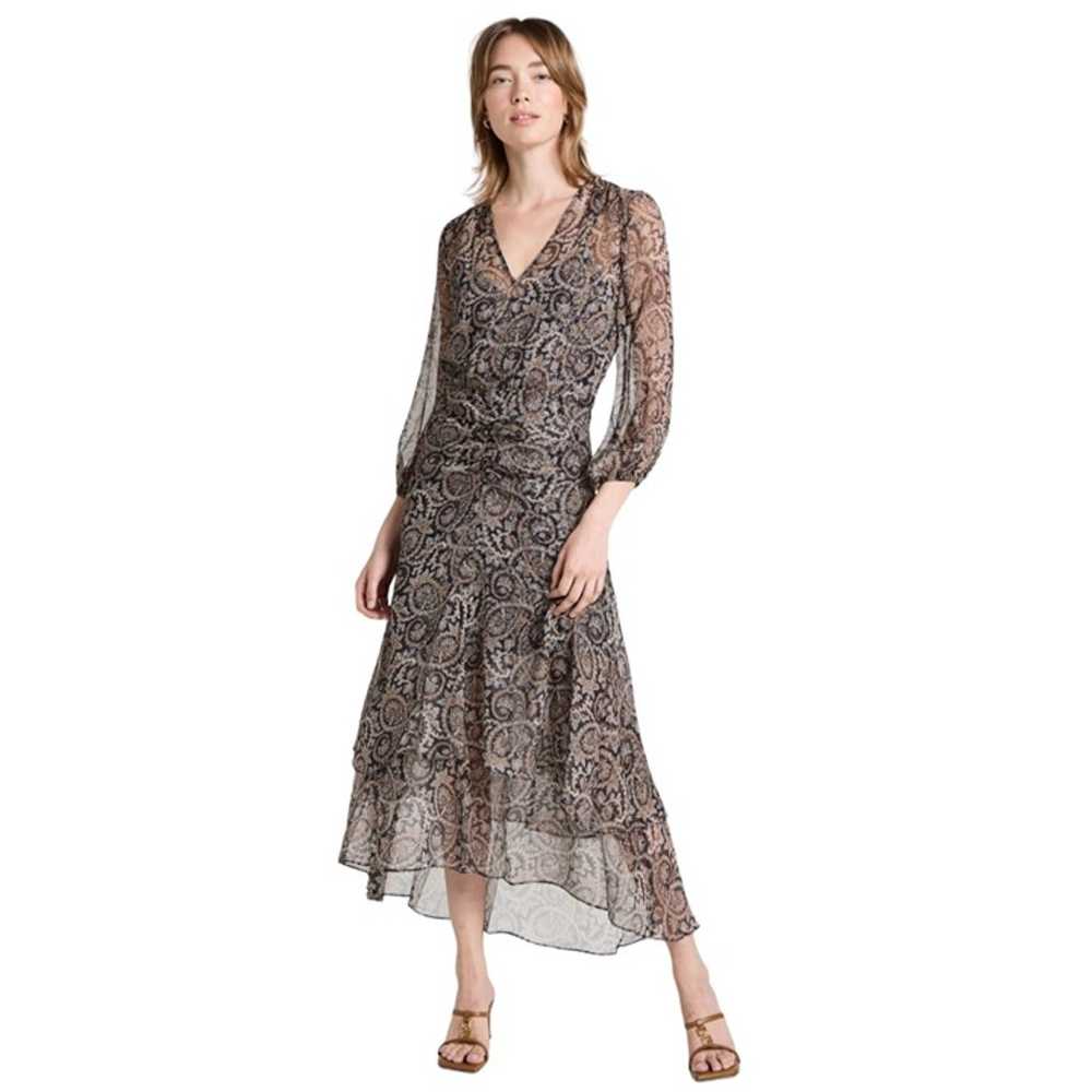 Veronica Beard Quinlan Paisley 100% Silk Midi ruc… - image 8