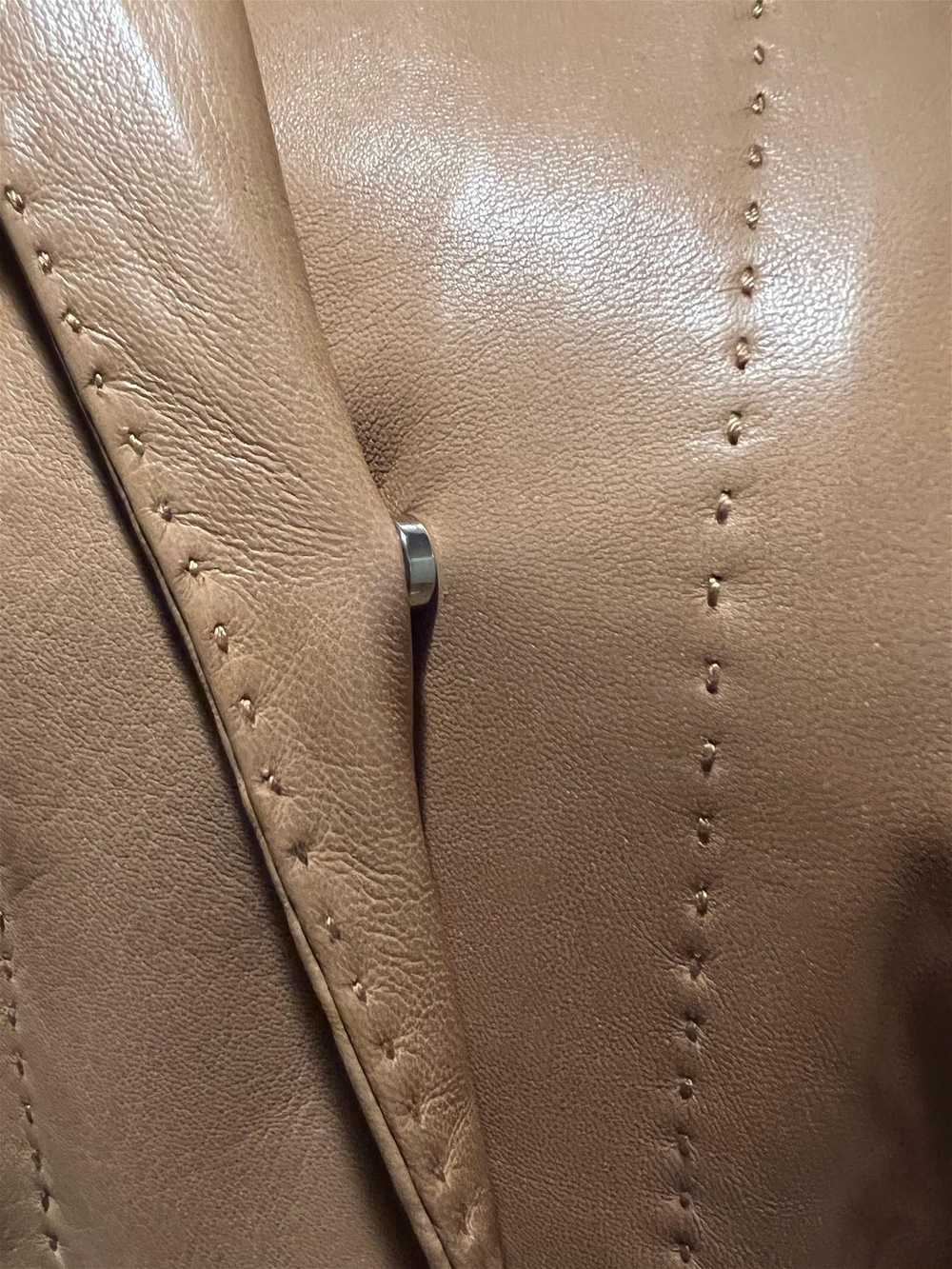 Loro Piana Brown Leather Jacket, Size 38 - image 12