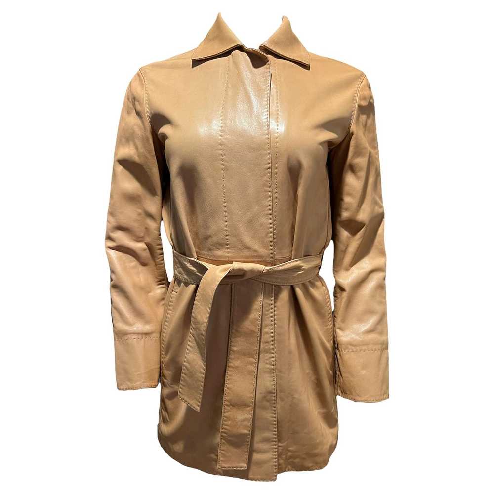 Loro Piana Brown Leather Jacket, Size 38 - image 7