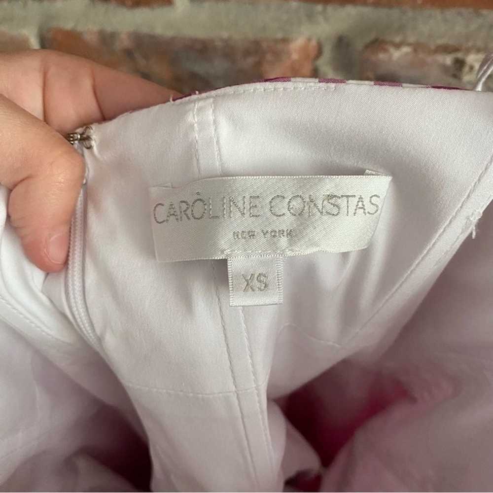Caroline Constas Pink Gingham Mini Dress - image 5