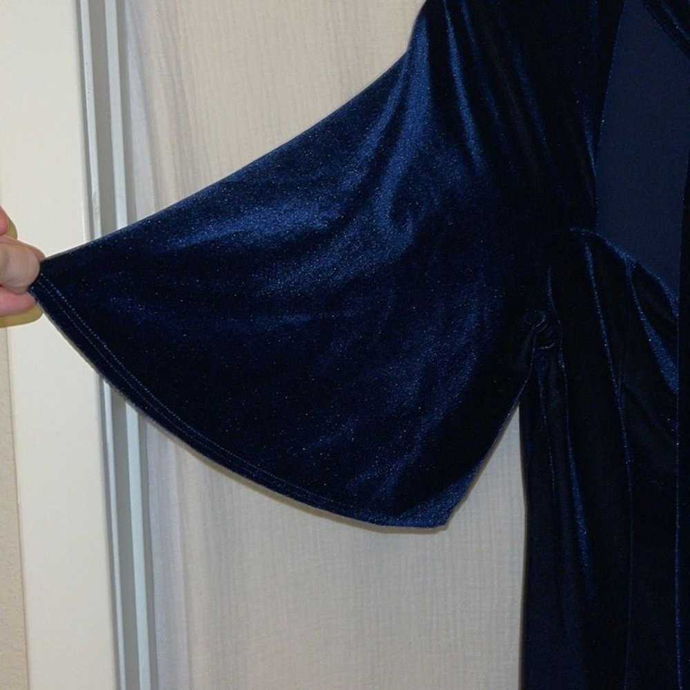 BLACK HALO Coralia Velvet Dress Tie Neck High Sli… - image 7
