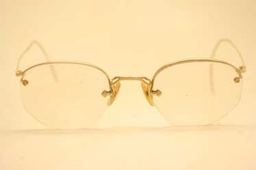 Antique 12k Rimless shops eyeglasses Vintage EUC