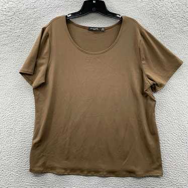 Vintage NOTATIONS Blouse Womens 2X Top Short Slee… - image 1