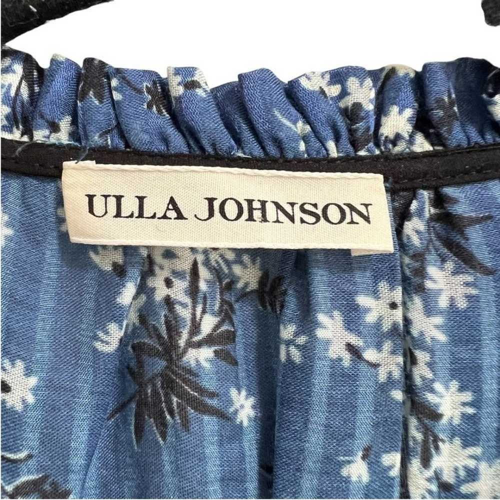 Ulla Johnson Brienne Dress Cornflower Blue Floral… - image 10