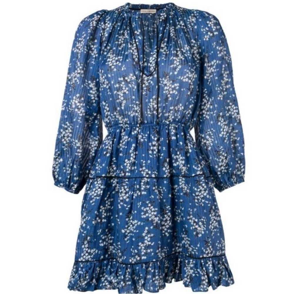 Ulla Johnson Brienne Dress Cornflower Blue Floral… - image 4